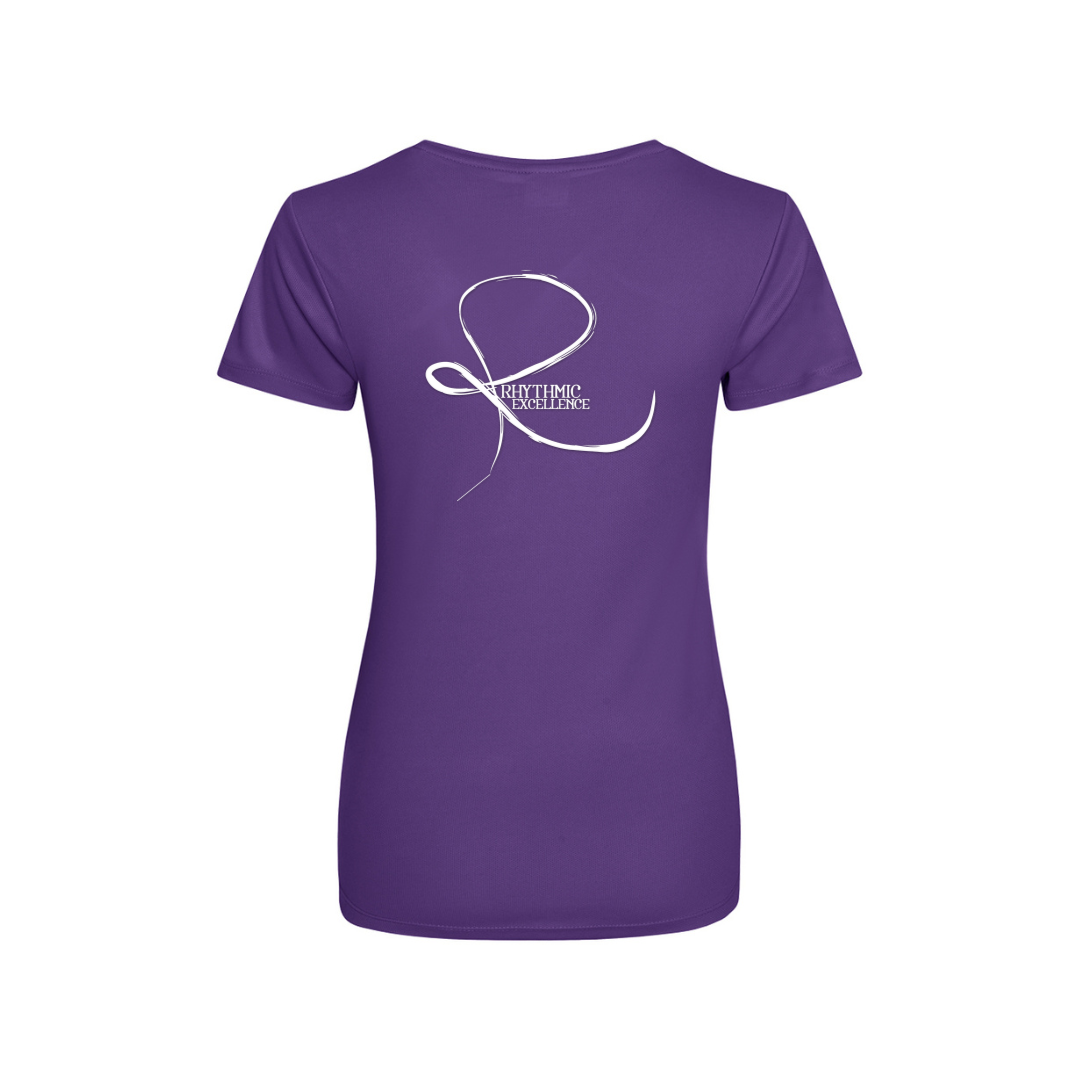 Rhythmic Excellence Ladies Cool T-Shirt - Logo Back