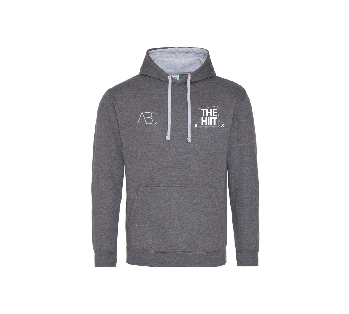 HIIT BX Hyrox Contrast Hoodie - Charcoal Edition