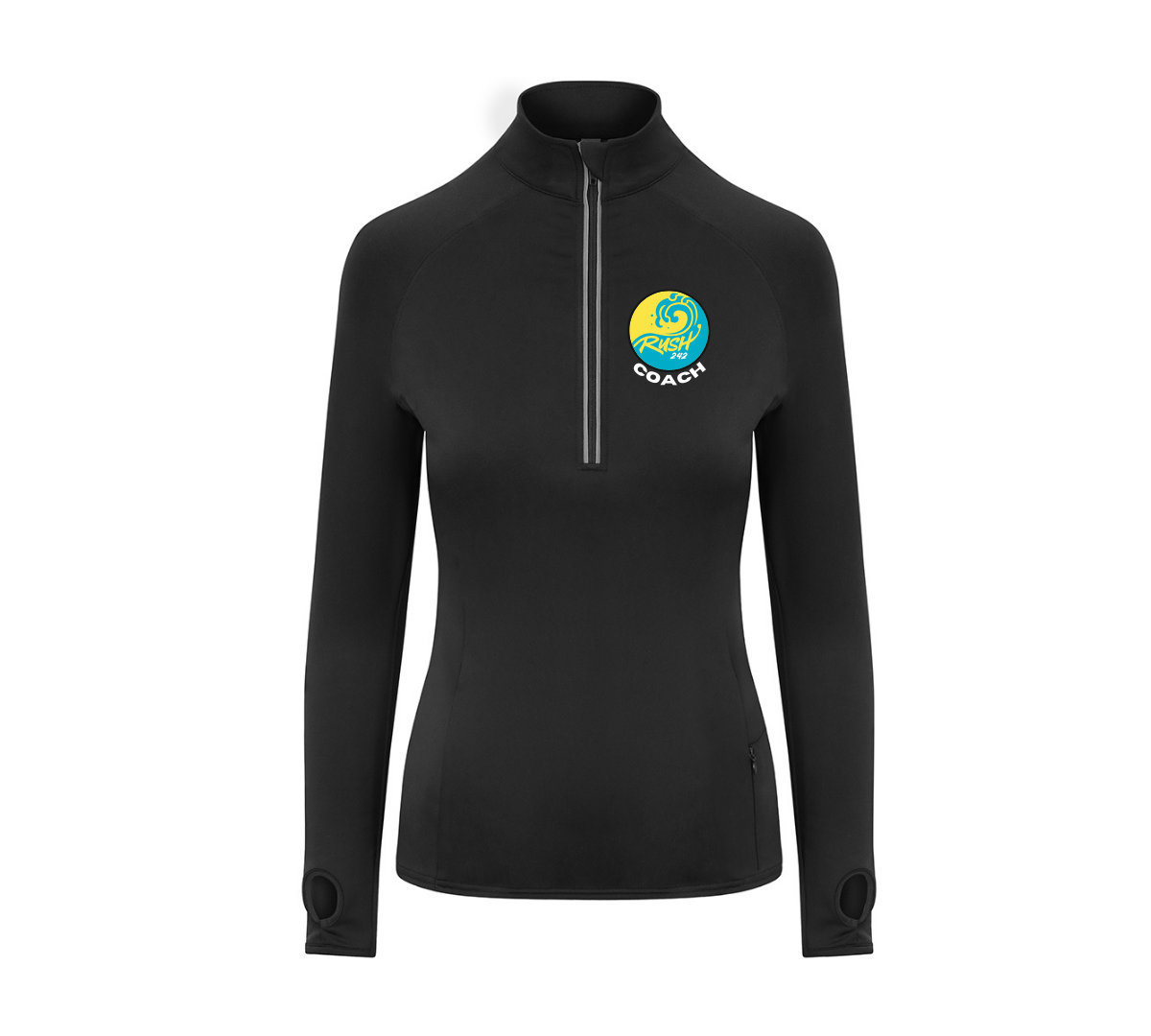 Rush242 Ladies Half Zip Training Top - Coach