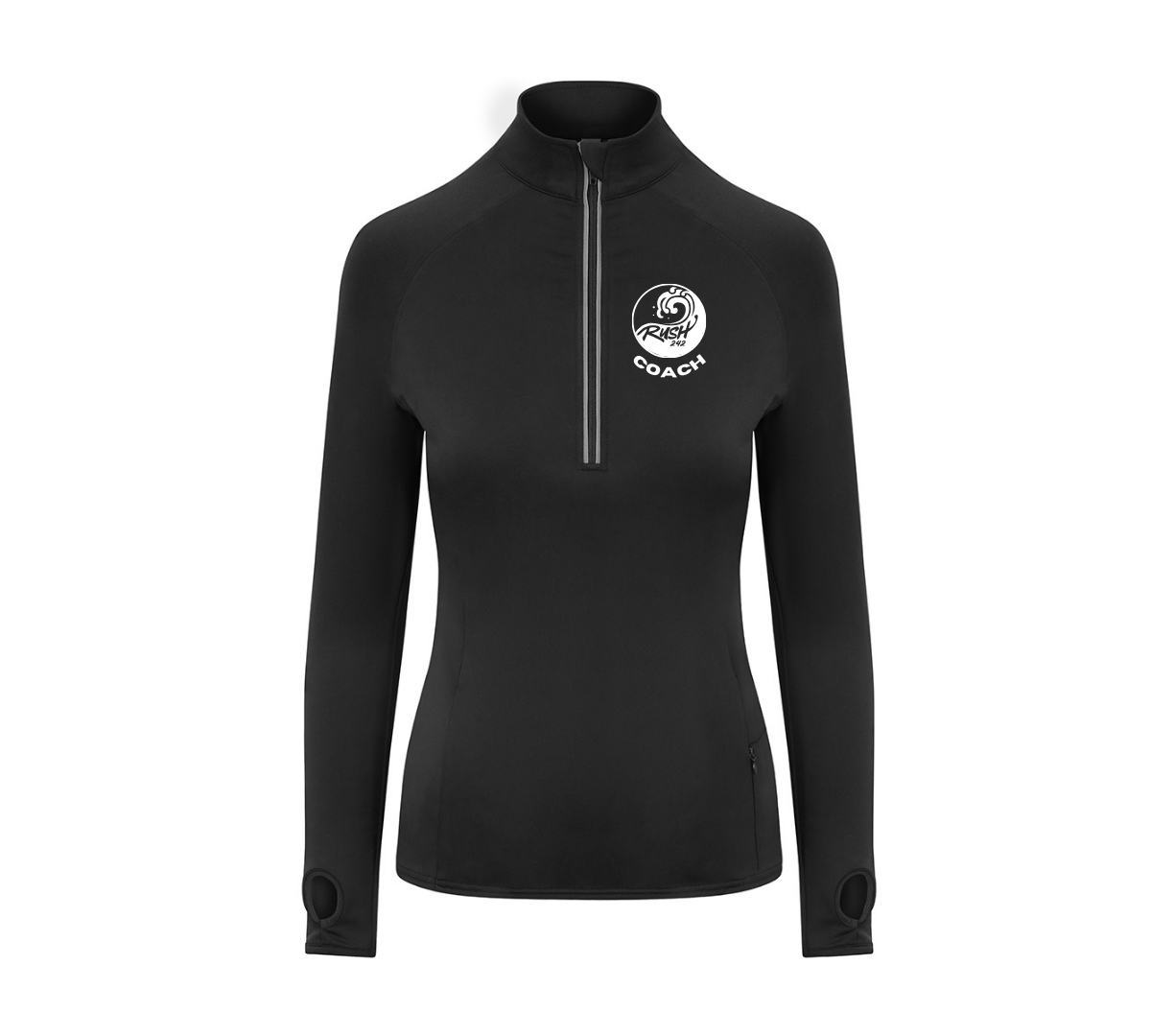 Rush242 Ladies Half Zip Training Top - Coach