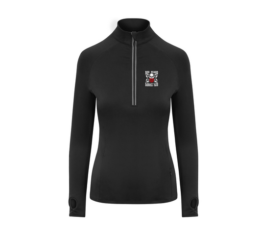 Red Beard Barbell Ladies Half Zip Training Top