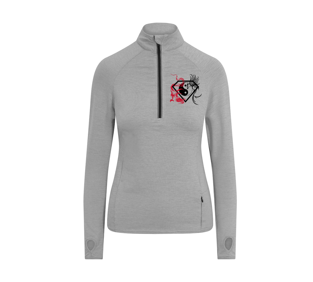 ShinobiFit Ladies Half Zip Training Top