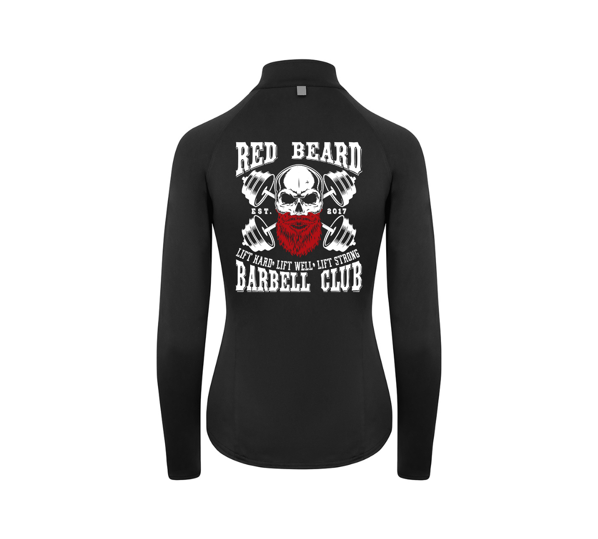 Red Beard Barbell Ladies Half Zip Training Top