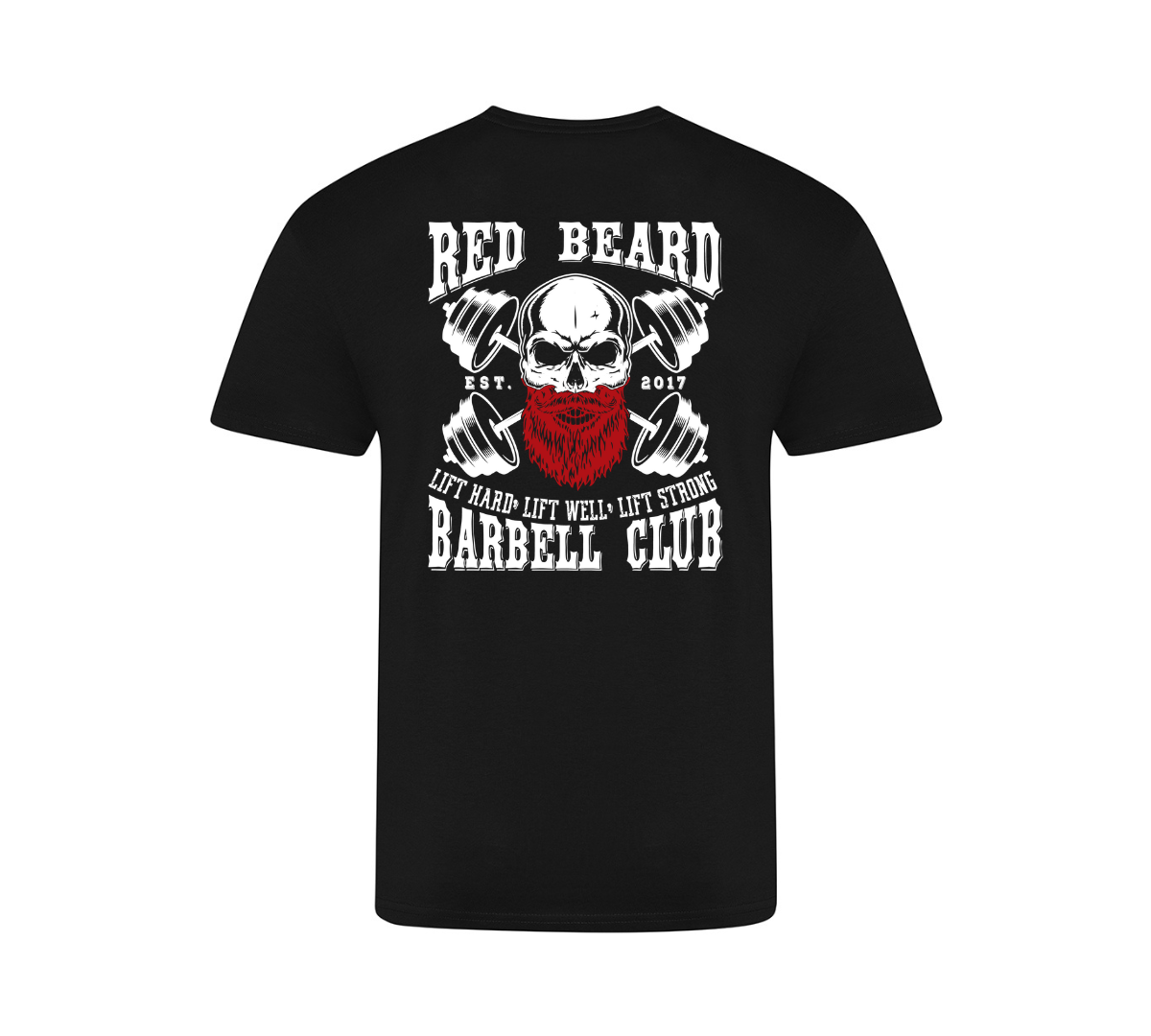 Red Beard Barbell Short Sleeved T-Shirt